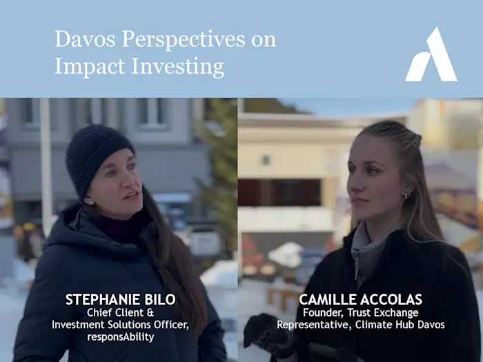 Interview with responsAbility AG in Davos, World Economic Forum